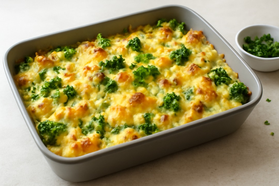 Cheesy broccoli chicken casserole keto meal prep