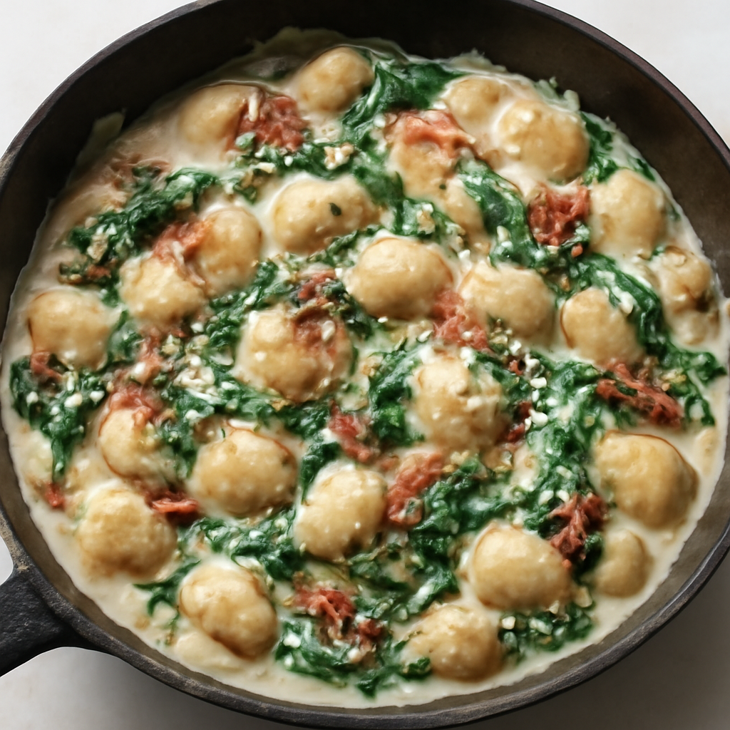 Creamy Tuscan Gnocchi