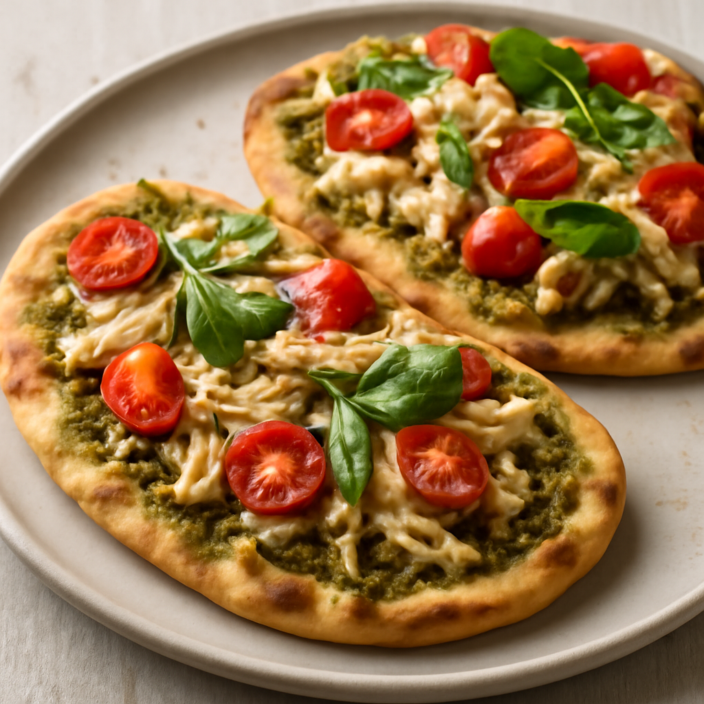 Chicken Pesto Flatbreads