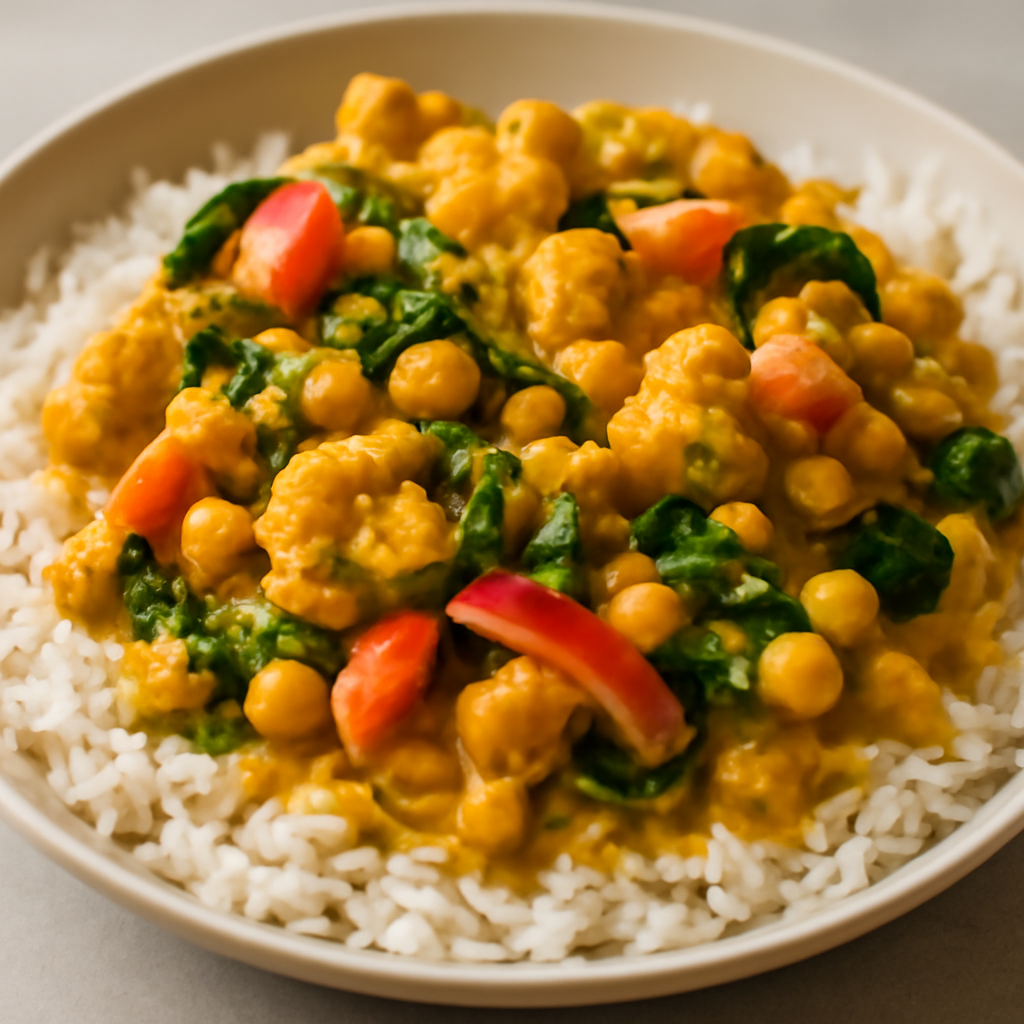 Vegetable Coconut Chickpea Curry