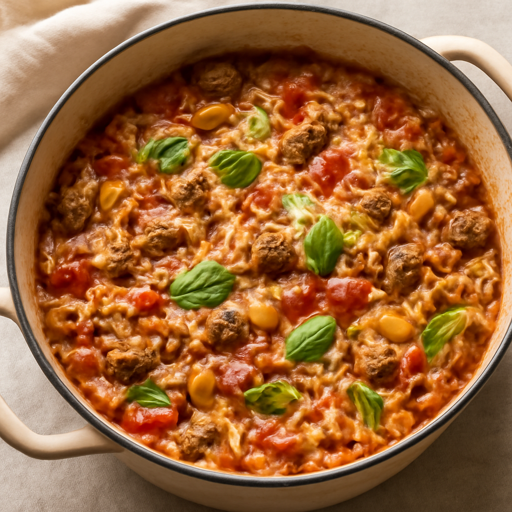 One-Pot Sausage and Pepper Orzo